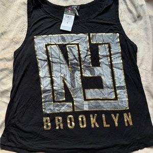 Rue 21 NY Brooklyn black Tank Top. Size medium. New with tags